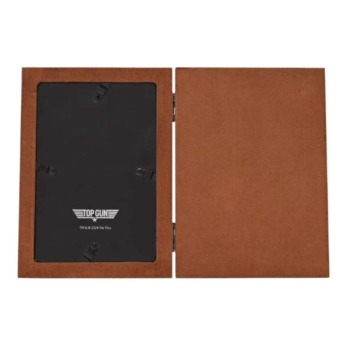 Top Gun Top Dad Folding Photo Frame Brown