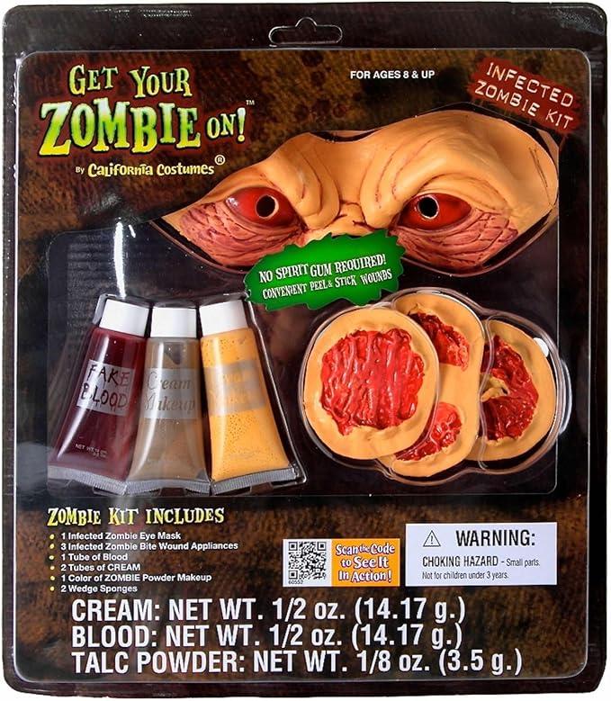 Infected Zombie Make Up Prosthetic Kit