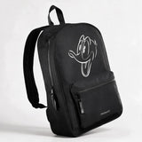 Disney Donald Duck Backpack with Front Zip Pocket Black