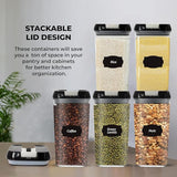 3 Piece 1.2L Food Storage Lock N Fresh Stackable Containers