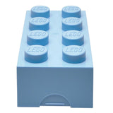 LEGO Lunch Storage Box Brick 20x10x 8cm Light Blue