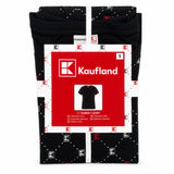 Kaufland Women's Black Logo Print 100% Cotton T-Shirt Size S