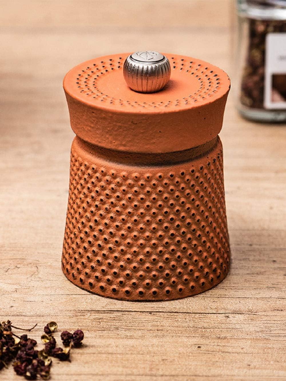 Peugeot Bali Fonte Pepper Mill Cast Iron 8cm Orange