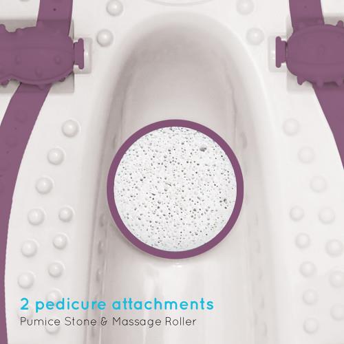 Homedics Luxury Foot Spa with Relaxing Hydro-Massage and Nail Care Kit Purple