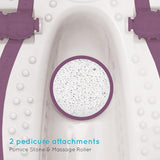 Homedics Luxury Foot Spa with Relaxing Hydro-Massage and Nail Care Kit Purple