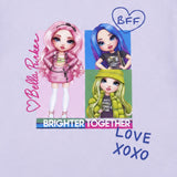 Rainbow High Girls' Long Sleeve Top Love XOXO Size 7-8 Years Lilac