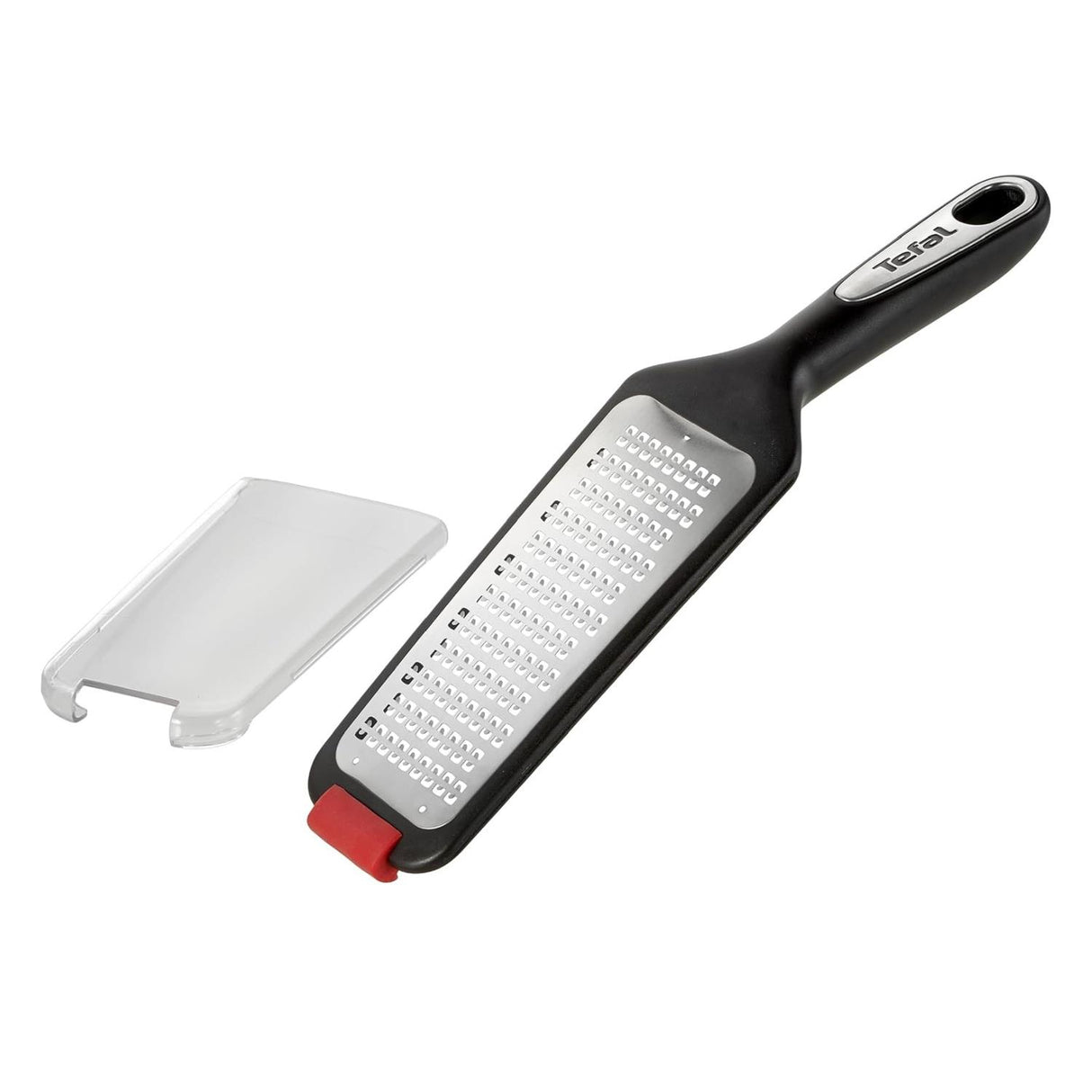Tefal Ingenio Premium Grater Stainless Steel Non-Slip Kitchen Tool Black and Red