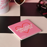 Fandomania Grease 'Hopelessly Devoted' Coaster Pink