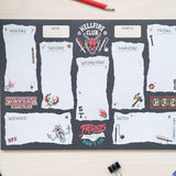 Stranger Things Hellfire Club A4 Weekly Planner Notepad