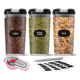 3 Piece 1.2L Food Storage Lock N Fresh Stackable Containers