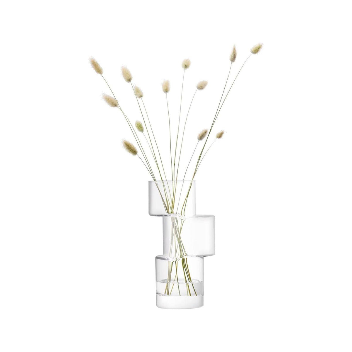 LSA Tier Vase H26cm Clear