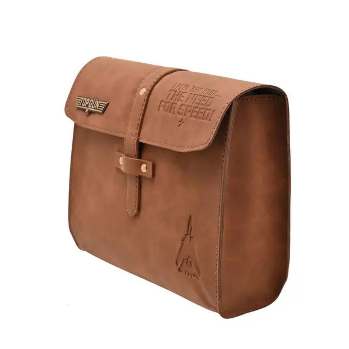Top Gun PU Leather Utility Bag Tan