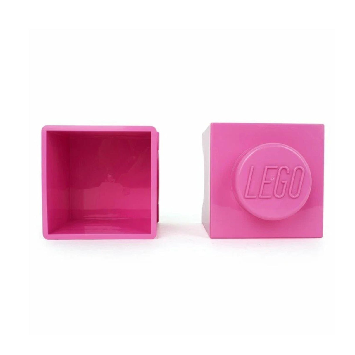 LEGO Round 1-Stud 1.2L Stackable Storage Brick Pink