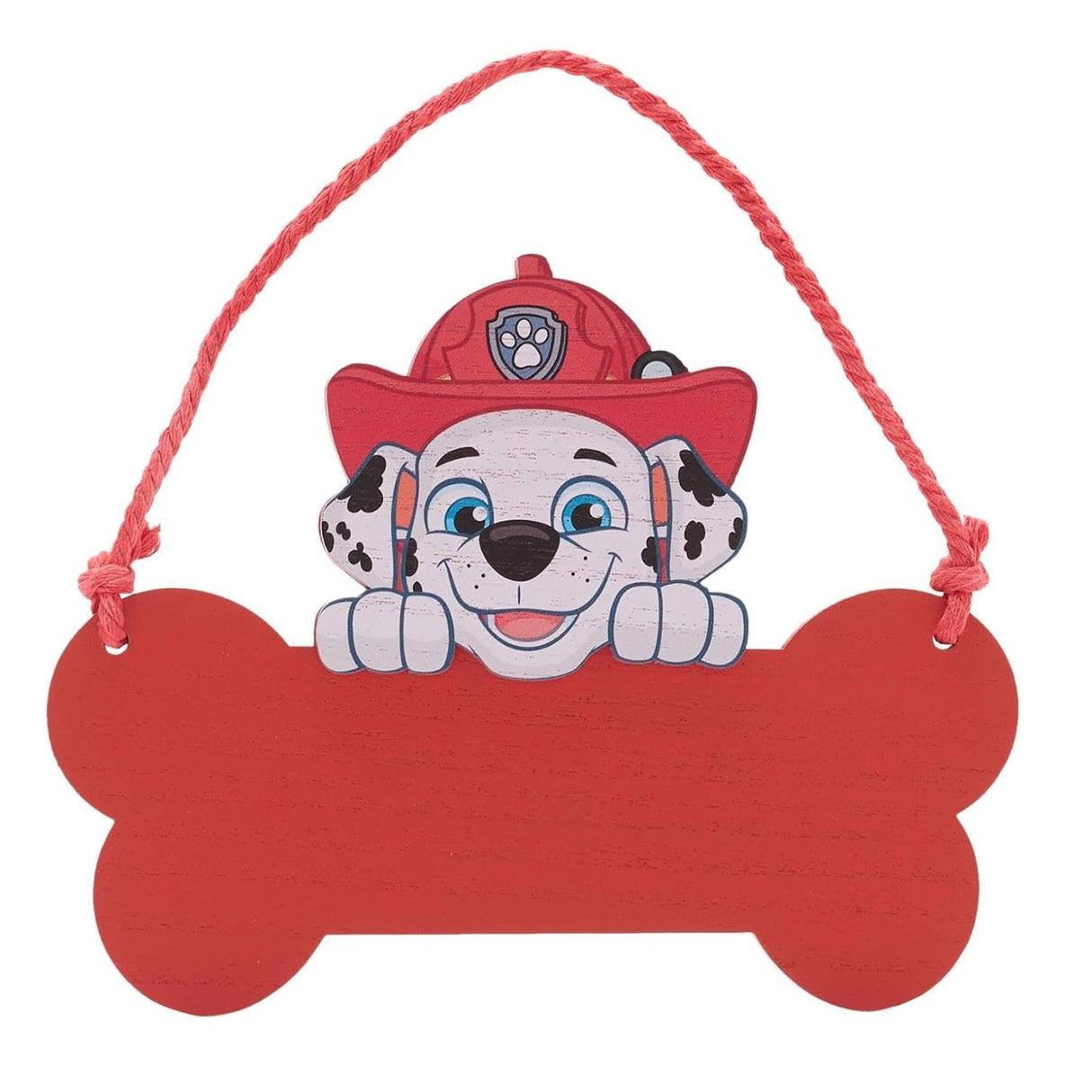 Paw Patrol Marshall Wooden Hanging Plaque Red