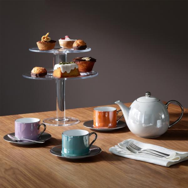 LSA Palazzo Contemporary Pearl Finish Teapot 1.3L