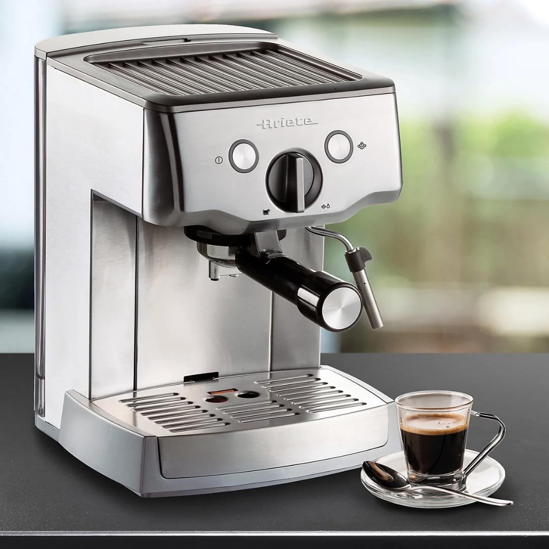 Ariete 1324 Metal Espresso 1.5L 1000W Coffee Machine for Powder or Pods without Grinder