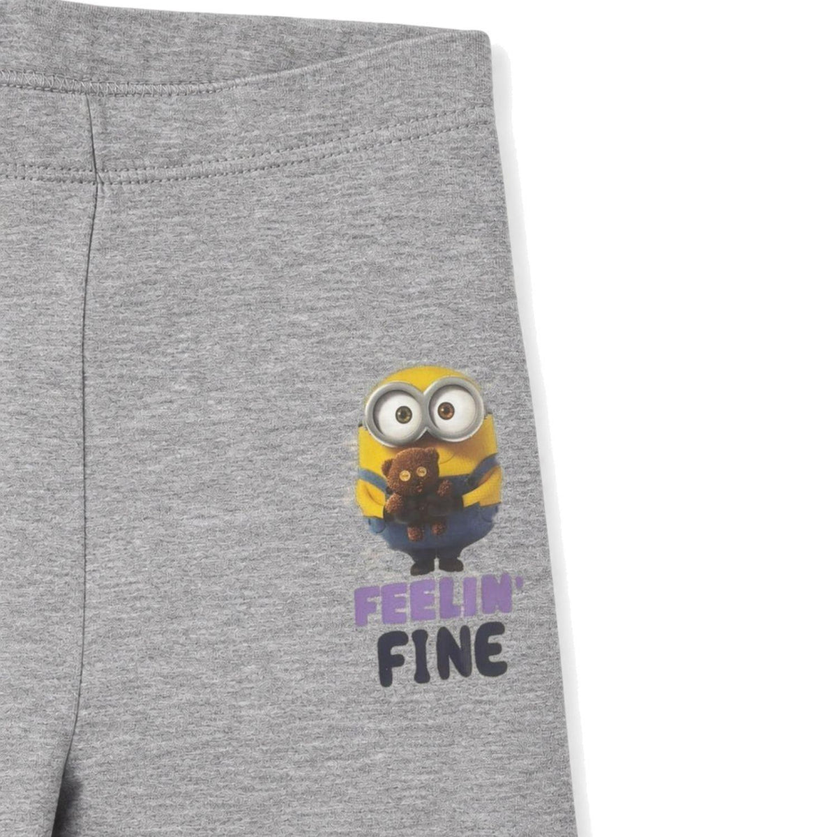 Minions Girls' 2-Pack Cotton Leggings Size 7-8 Years Multi