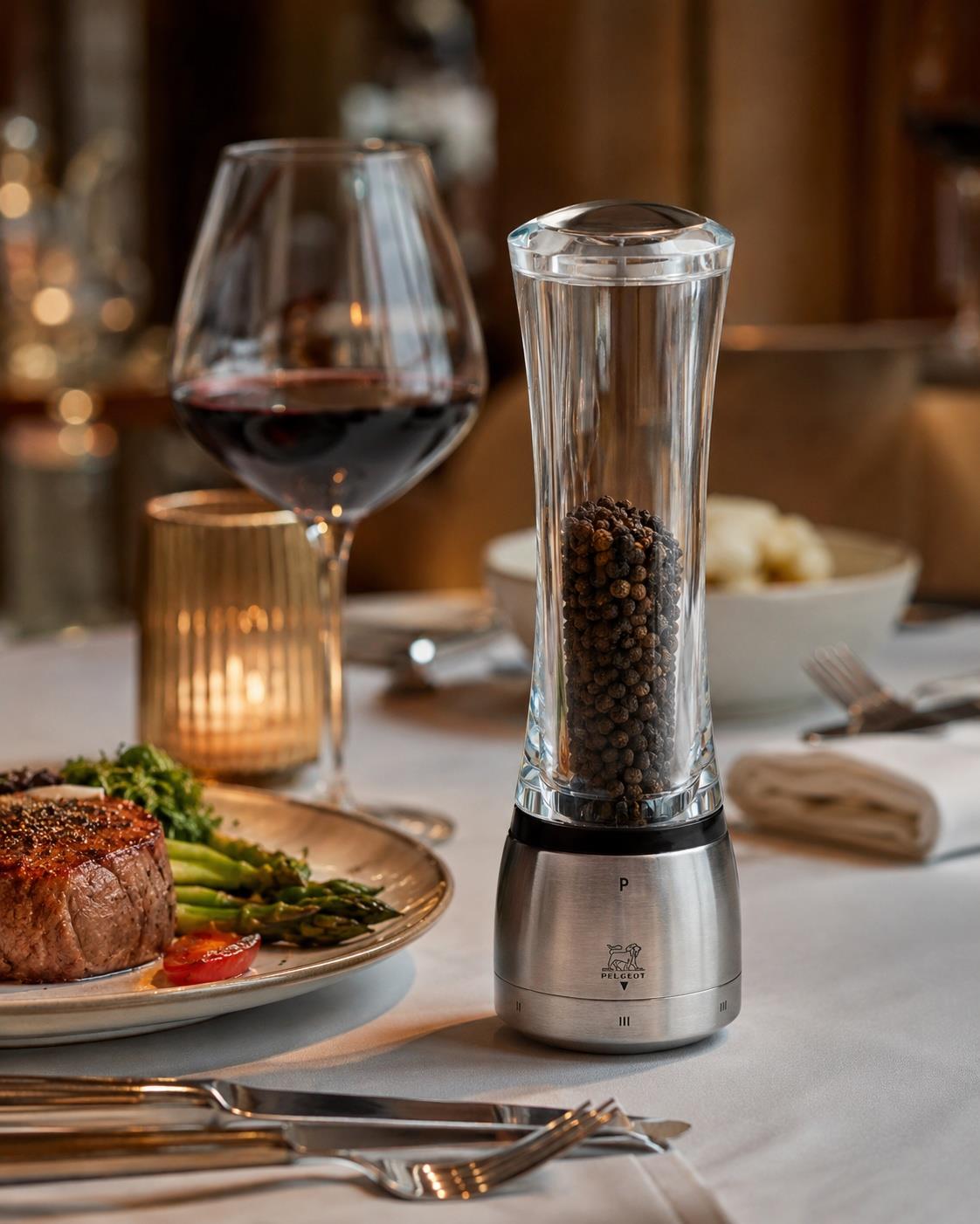 Peugeot Daman Pepper Mill 21cm Silver