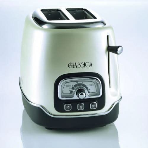 Arieta Classic Toaster - 2 Slices 3 Functions 6 Browning Levels Pearl