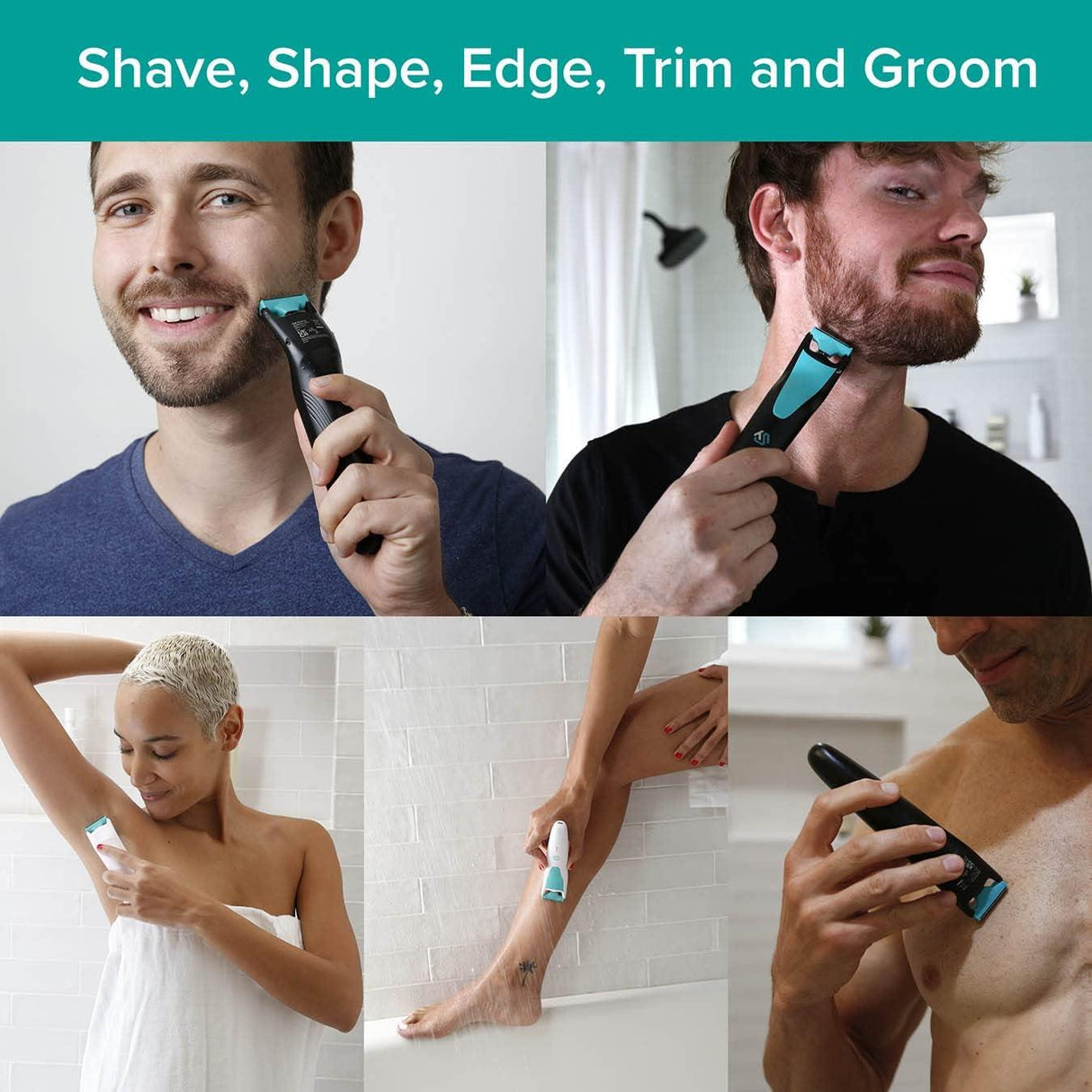 TanoShave with Dual Blade Razor Technology Unisex Electric Groomer Black