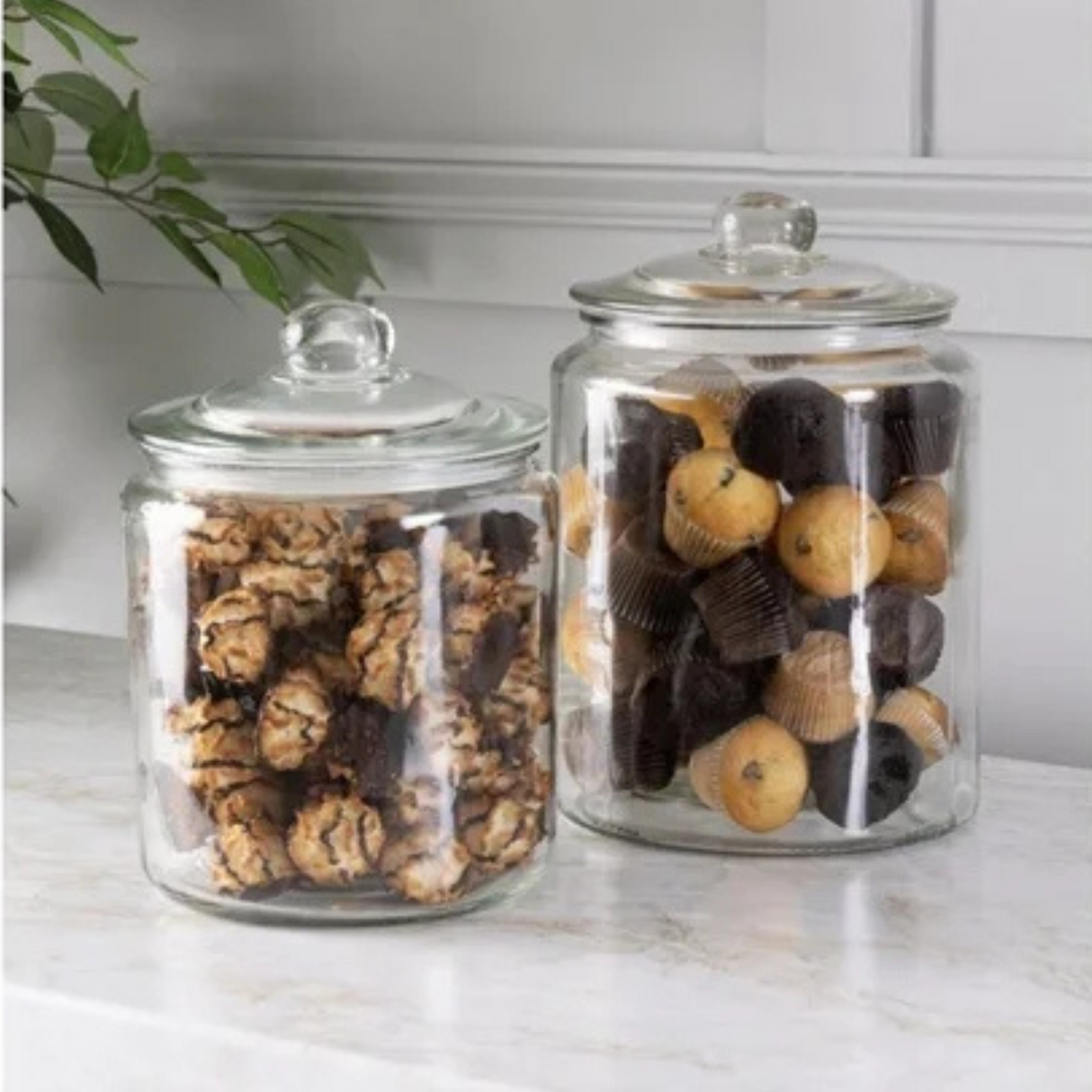 Premium 3.8L Thick Glass Storage Kitchen Jar with Airtight Lid