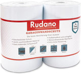 Rudano Self-Adhesive Foam Garage Wall Door Protection Protects your Car from Scratches 7mm White