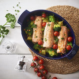 Peugeot Appolia Oval Baker Dish 31cm Blue