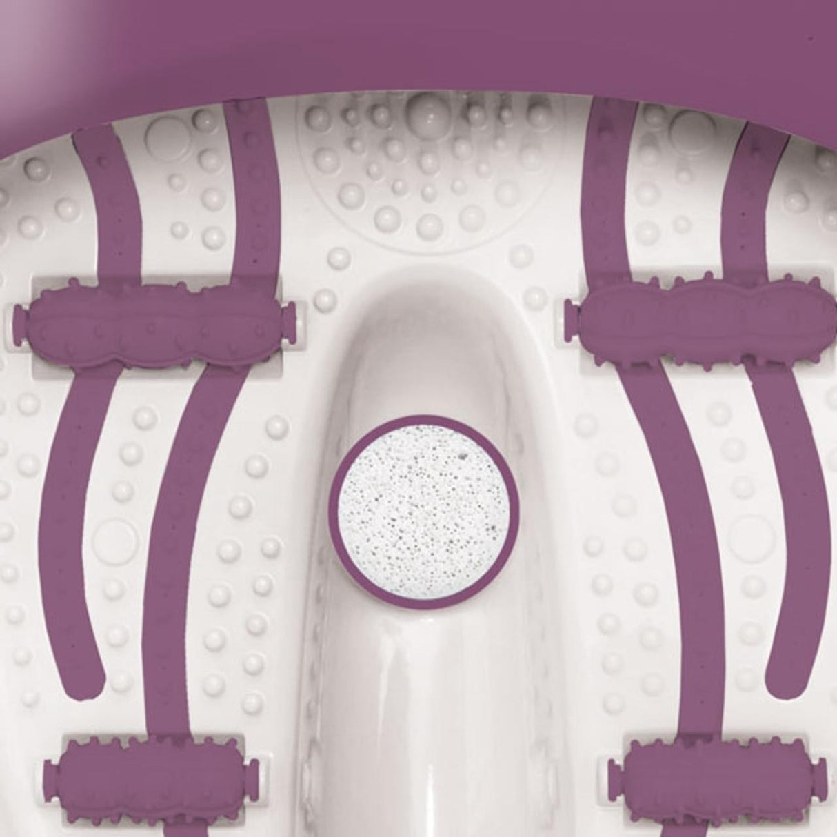 Homedics Luxury Foot Spa with Relaxing Hydro-Massage and Nail Care Kit Purple
