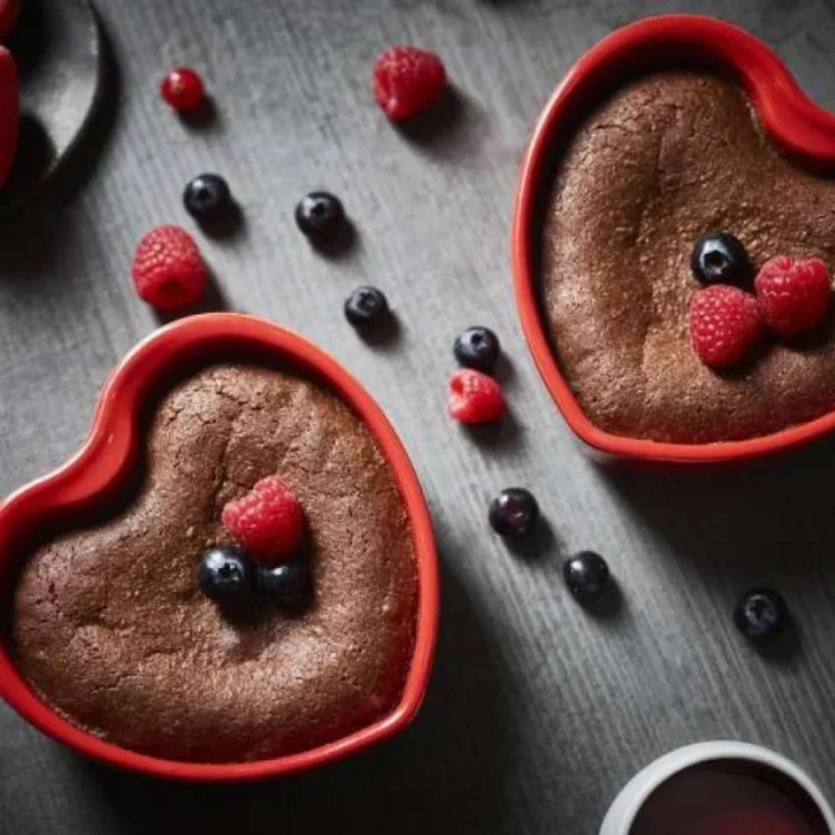 Peugeot For You Heart Shaped Ceramic Dish 13.5cm Set of 2 Red