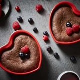 Peugeot For You Heart Shaped Ceramic Dish 13.5cm Set of 2 Red