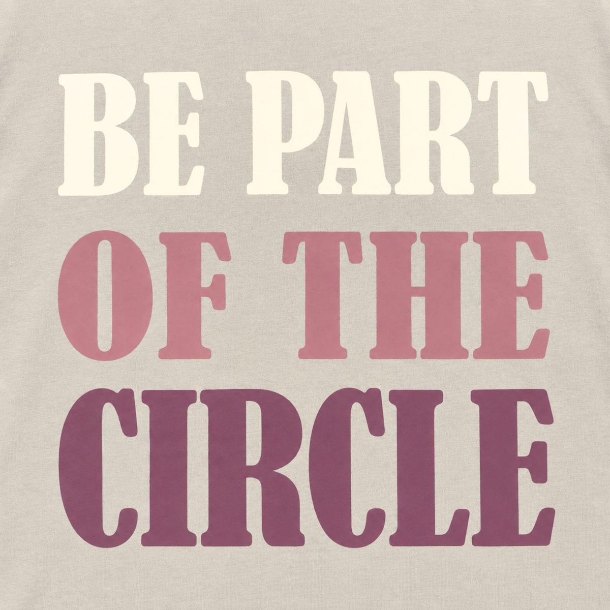 Women's 100% Cotton Hoodie Be Part of the Circle Size L Lilac