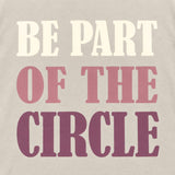 Women's 100% Cotton Hoodie Be Part of the Circle Size L Lilac