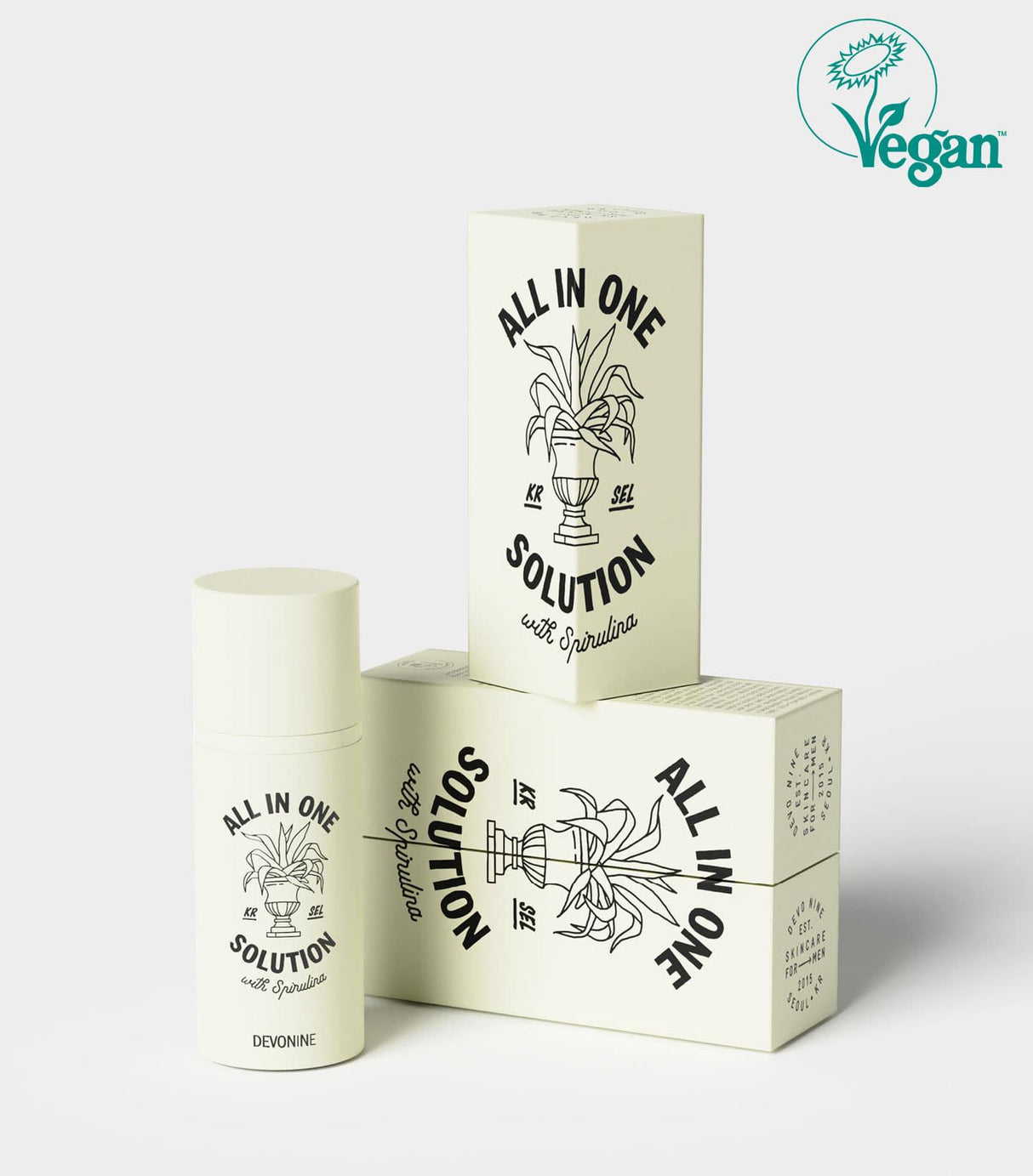 Devonine All in One Solution Vegan Cream with Spirulina  100ml Exp 2024