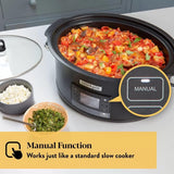 Crockpot TimeSelect 5.6L Digital Slow Cooker CSC093 Black