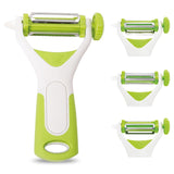 3-in-1 Food Straight Julienne Serrated Peeler for Vegetables and Fruit