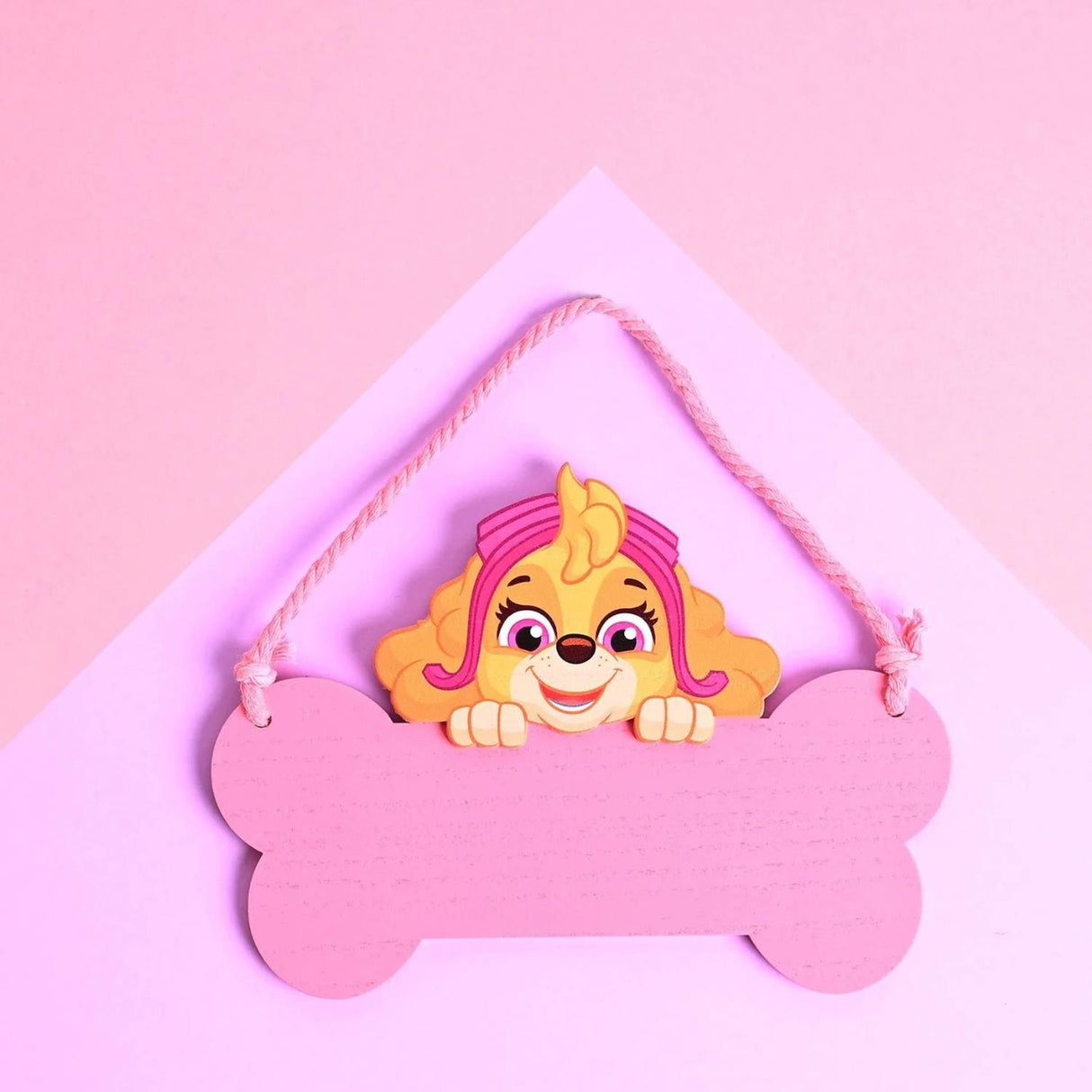Paw Patrol Skye Wooden Hanging Plaque Pink