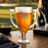 No 1 Golf Lover Trophy Pint Glass Clear