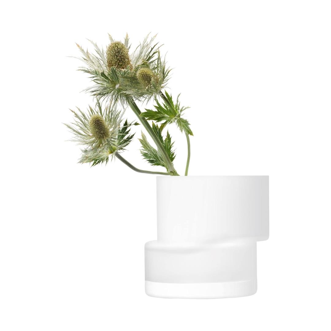 LSA Chalk White Tier Lantern Vase 13.5cm