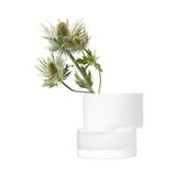 LSA Chalk White Tier Lantern Vase 13.5cm