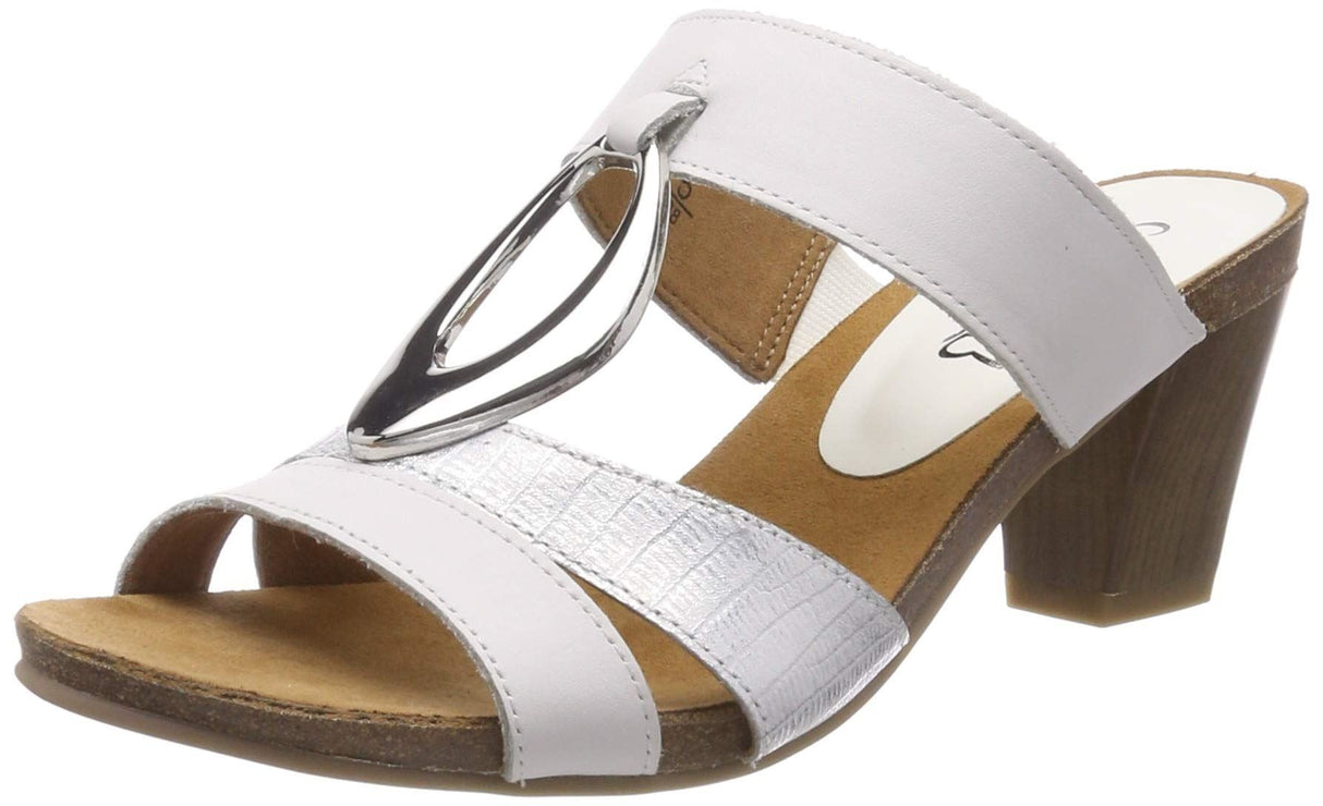 CAPRICE Women's Chenoa Mules - White 6.5 UK