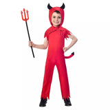 Amscan Boys Devil Halloween Fancy Dress Costume 3-4 Years Red