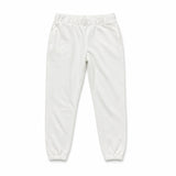 Women's 100% Cotton Elasticated Waist Cuffed Joggers Size L White