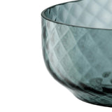 LSA Dapple Mouth-Blown Glass Bowl 22.5cm Water Blue