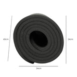 UBUNG Yoga Mat Non Slip with Carry Strap 10mm Thick Exercise Mat for Home Workouts Pilates Yoga Grey