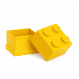 LEGO Mini Box 4 Storage Brick Box Yellow