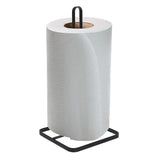 Free Standing Kitchen Paper Holder Organiser Black
