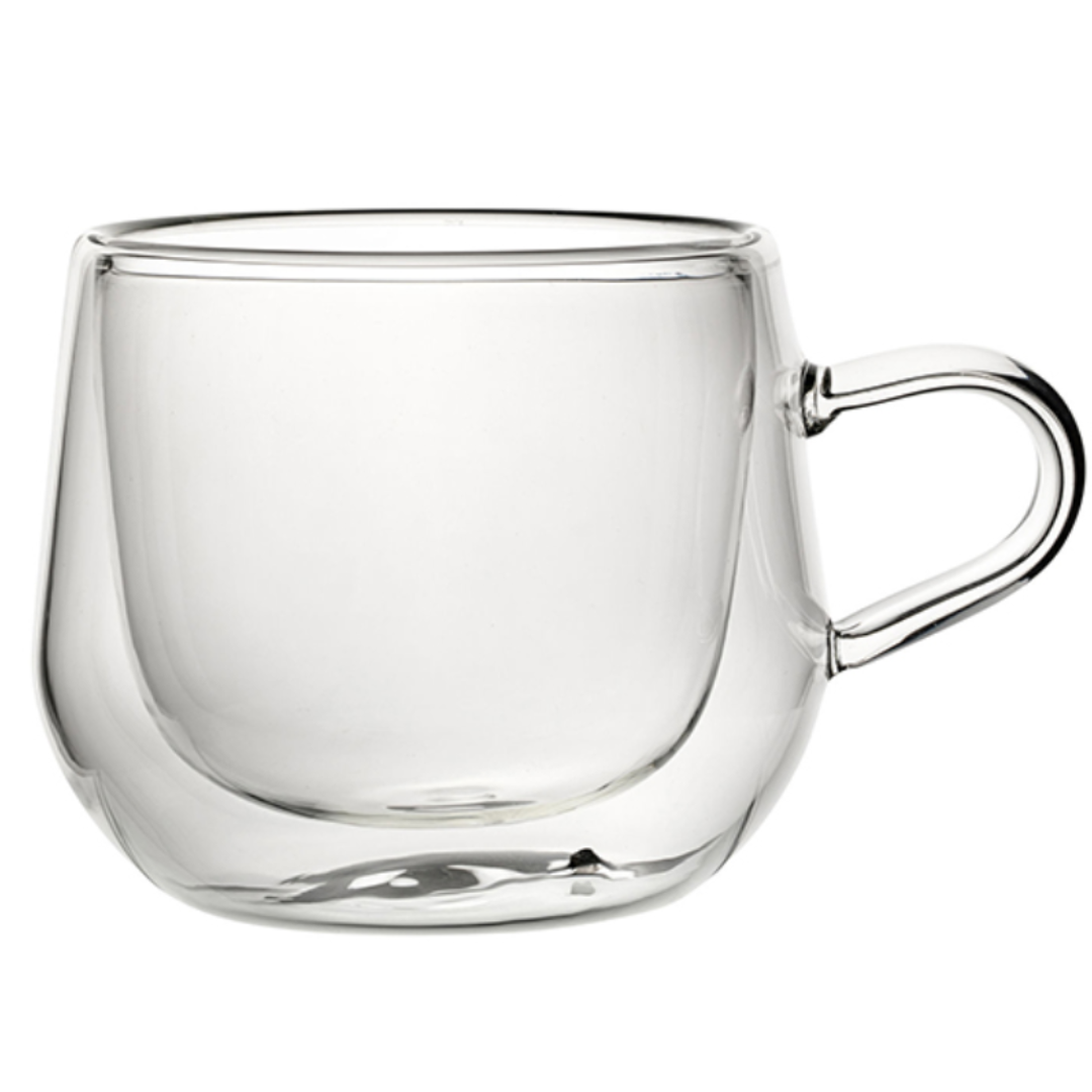 Utopia Double Walled Buddha Mug 400ml Glass Cup