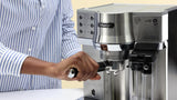 De'Longhi Premium 1 Litre 15 Bar Pump Espresso Machine Silver