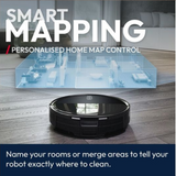 HOOVER HG2 Turbo Slim Hydro Pro Robot Vacuum Cleaner Black