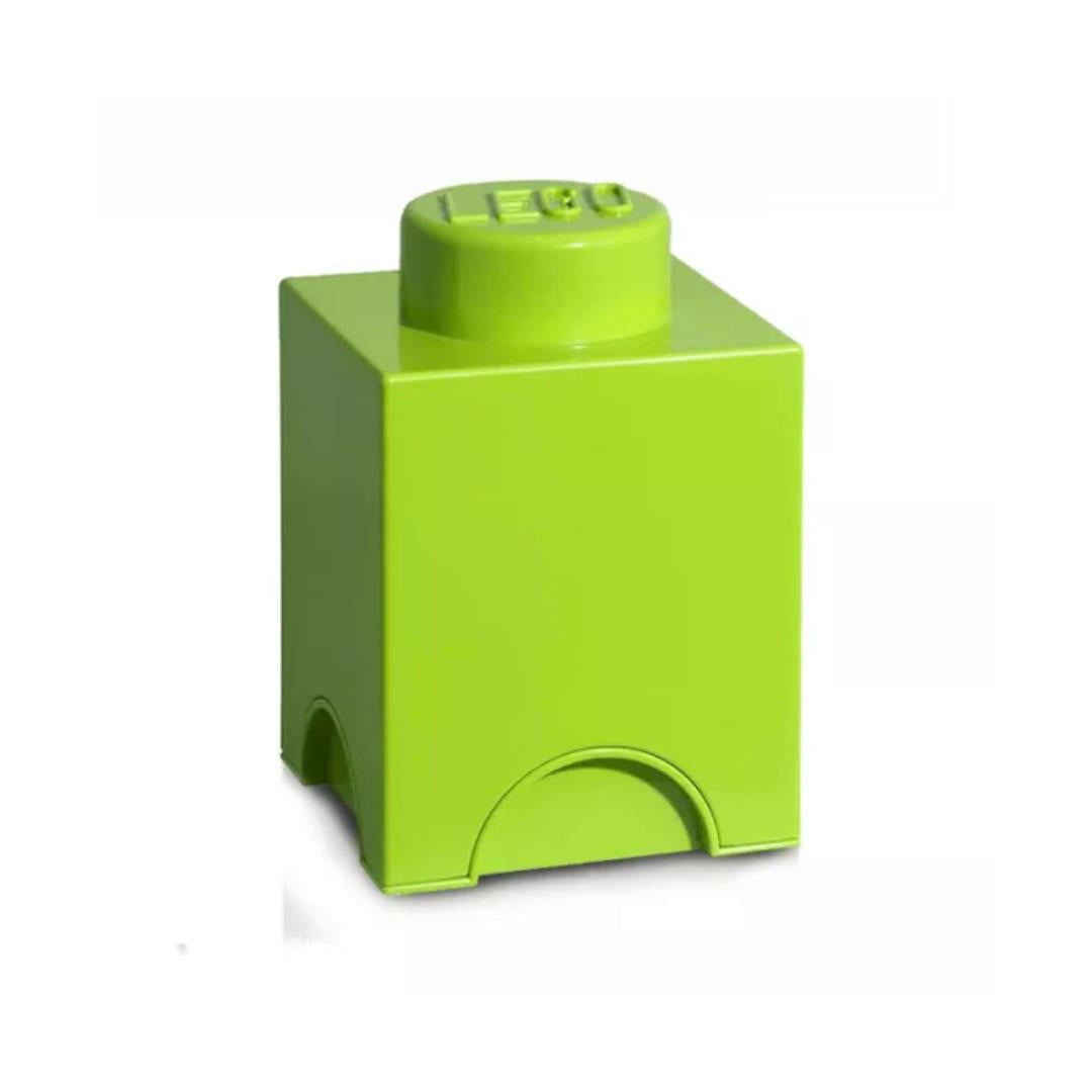 LEGO Round 1-Stud 1.2L Stackable Storage Brick Lime Green